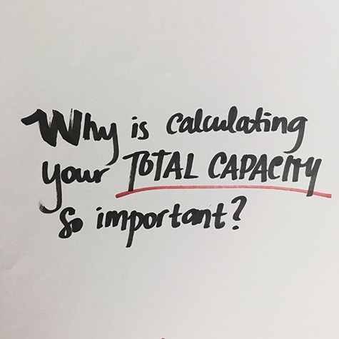 Why is calculating total capacity so important
