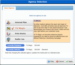 Choosing an Agency in AdSim Advertising Business Simulation