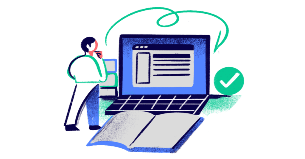 image of student thinking about what they are learning